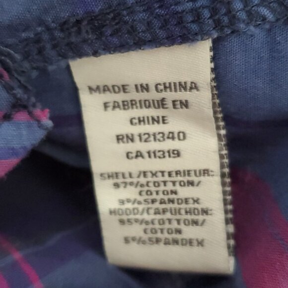 Cottagecore Garage Plaid Purple/Blue Cotton Long Sleeved Shirt- XS - Picture 10 of 12